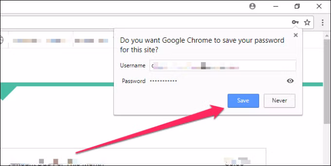 Tính năng lưu mật khẩu tự động trên trình duyệt Google Chrome. Ảnh: Gulding Tech