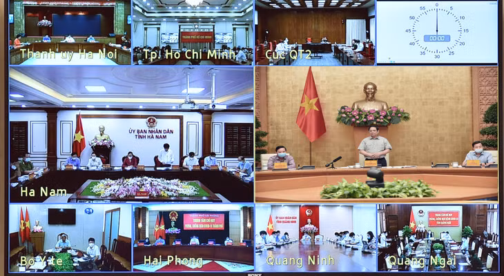 Các ý kiến tại cuộc họp thống nhất đánh giá, nhìn chung, trên phạm vi cả nước, tình hình dịch bệnh đang tiếp tục được kiểm soát và có nhiều chuyển biến tích cực, nhất là những địa bàn thực hiện tăng cường giãn cách. - Ảnh: VGP/Nhật Bắc Các ý kiến tại cuộc họp thống nhất đánh giá, nhìn chung, trên phạm vi cả nước, tình hình dịch bệnh đang tiếp tục được kiểm soát và có nhiều chuyển biến tích cực, nhất là những địa bàn thực hiện tăng cường giãn cách. - Ảnh: VGP/Nhật Bắc