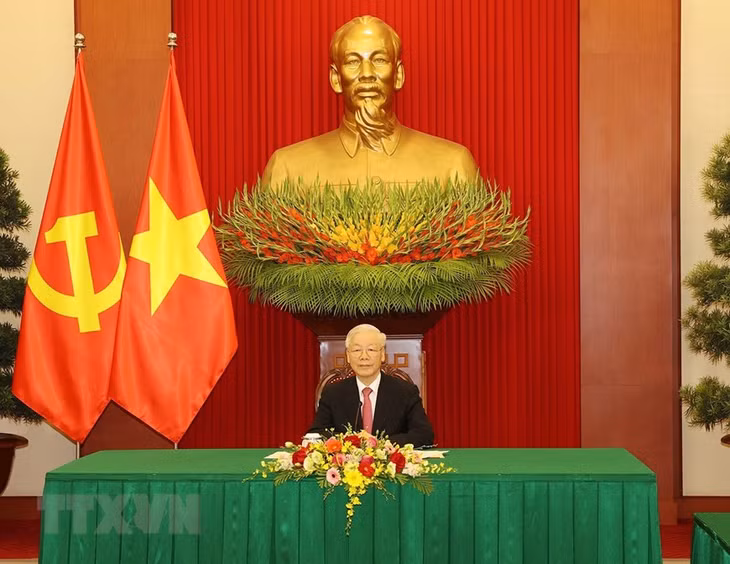 Tổng Bí thư Nguyễn Phú Trọng điện đàm với Tổng Bí thư, Chủ tịch nước Trung Quốc Tập Cận Bình ảnh 1 Tổng Bí thư Nguyễn Phú Trọng điện đàm với Tổng Bí thư, Chủ tịch nước Trung Quốc Tập Cận Bình ảnh 1