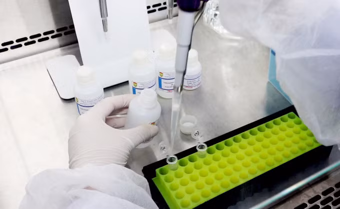 Kit xét nghiệm nCoV do Học viện Quân y và Công ty cổ phần Công nghệ Việt Á nghiên cứu, phát triển năm 2020. Ảnh: Thanh Tùng