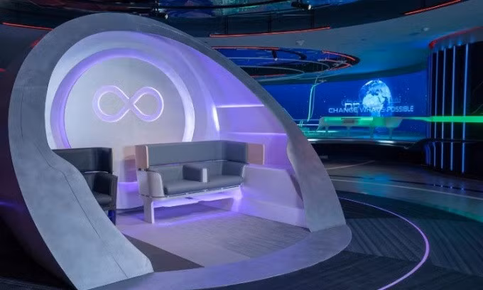 Mặt cắt khoang tàu chở khách của Virgin Hyperloop. Ảnh: Virgin Hyperloop