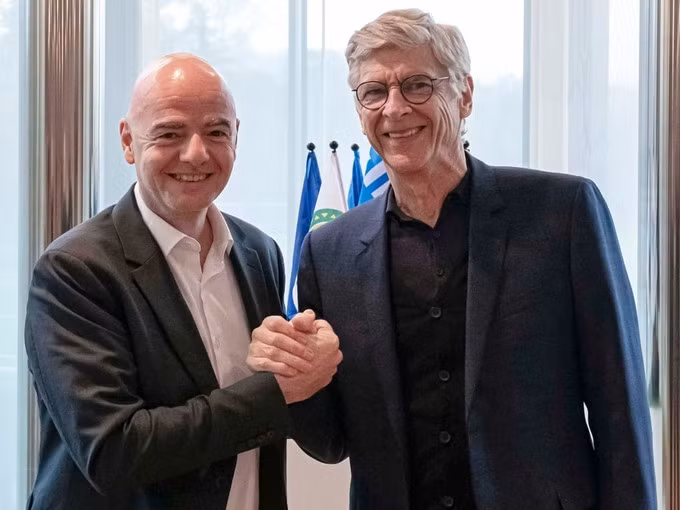 Infantino, Wenger và FIFA đang vận động để tổ chức World Cup theo chu kỳ hai năm, thay vì bốn năm như hiện tại. Ảnh: EPA