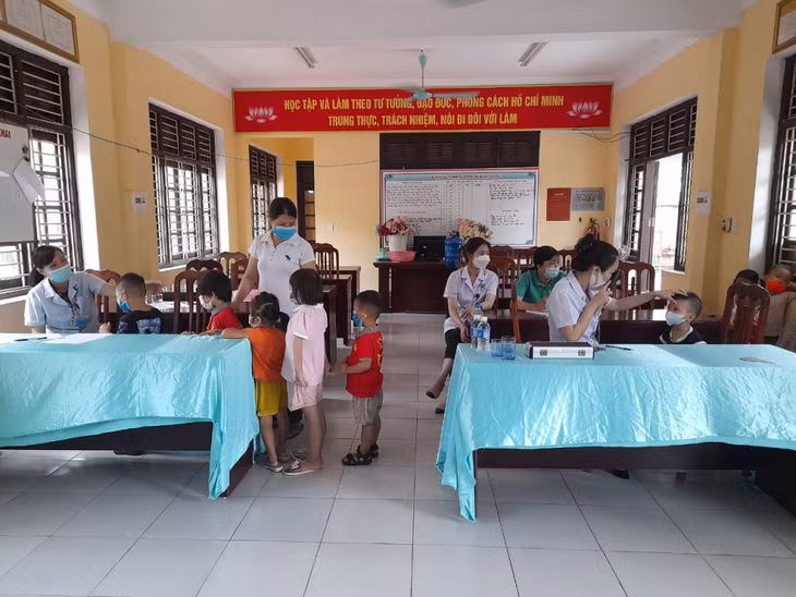 Quang cảnh buổi khám sàng lọc