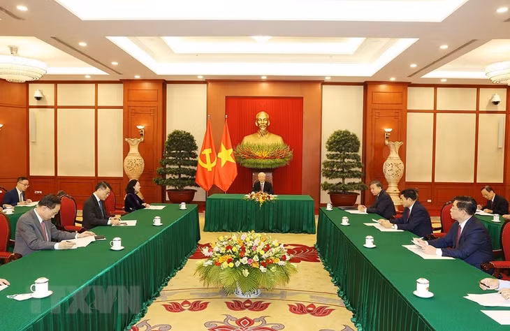 Tổng Bí thư Nguyễn Phú Trọng điện đàm với Tổng Bí thư, Chủ tịch nước Trung Quốc Tập Cận Bình ảnh 2 Tổng Bí thư Nguyễn Phú Trọng điện đàm với Tổng Bí thư, Chủ tịch nước Trung Quốc Tập Cận Bình ảnh 2