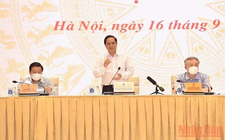 Thủ tướng Phạm Minh Chính phát biểu tại hội nghị.