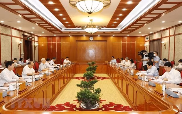 Tong Bi thu: Chong tham nhung phai dong bo voi phong, chong tieu cuc hinh anh 2