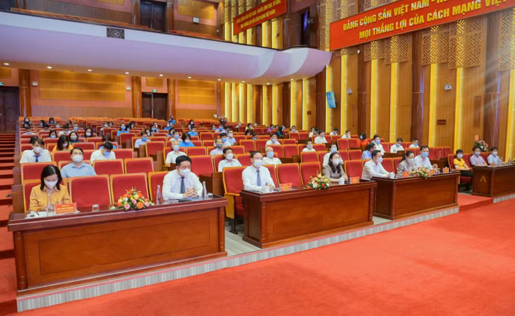 Các đại biểu dự lễ kỷ niệm 65 năm Ngày Truyền thống Phát thanh Quảng Ninh Quảng Ninh 2/9 (1956 - 2021).