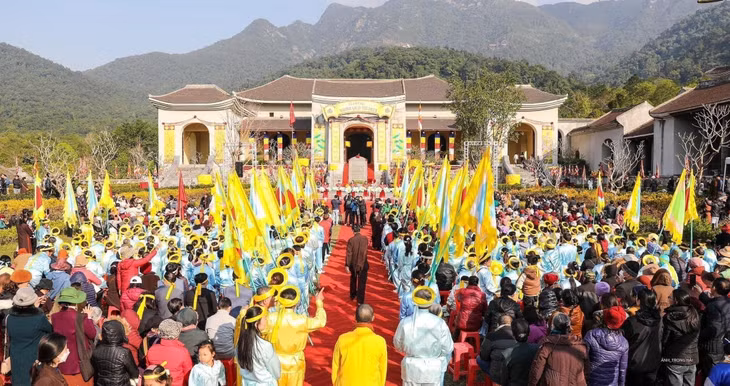 Lễ khai hội Yên Tử 2024. Ảnh: CTV