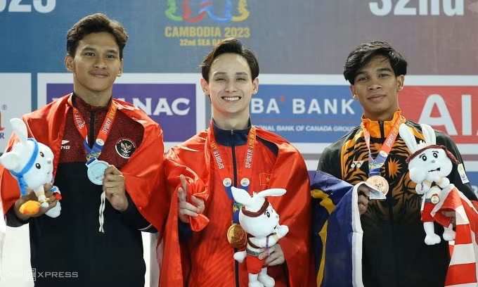 Phương Thành giành HC vàng SEA Games kỳ thứ năm liên tiếp. Ảnh: Lâm Thỏa