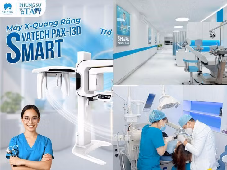 Hệ thống máy móc ứng dụng công nghệ hiện đại, tân tiến tại Nha khoa Shark.