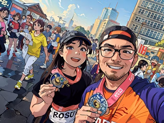 Ảnh selfie được Loopsie tái hiện dưới dạng anime. Ảnh: Ngọc Ánh