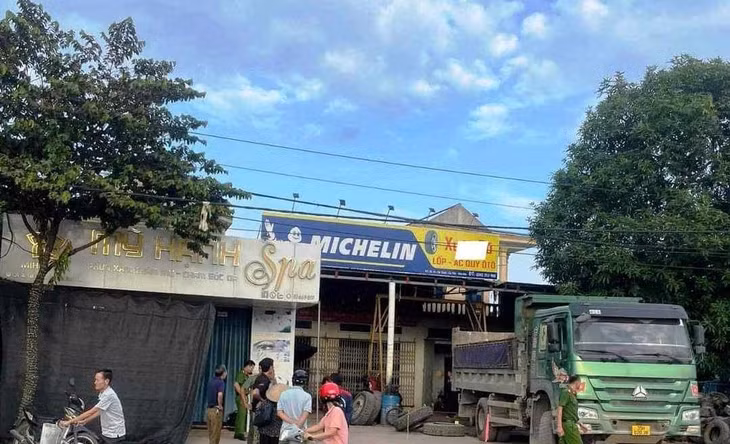 Hiện trường vụ tai nạn. Ảnh: CTV