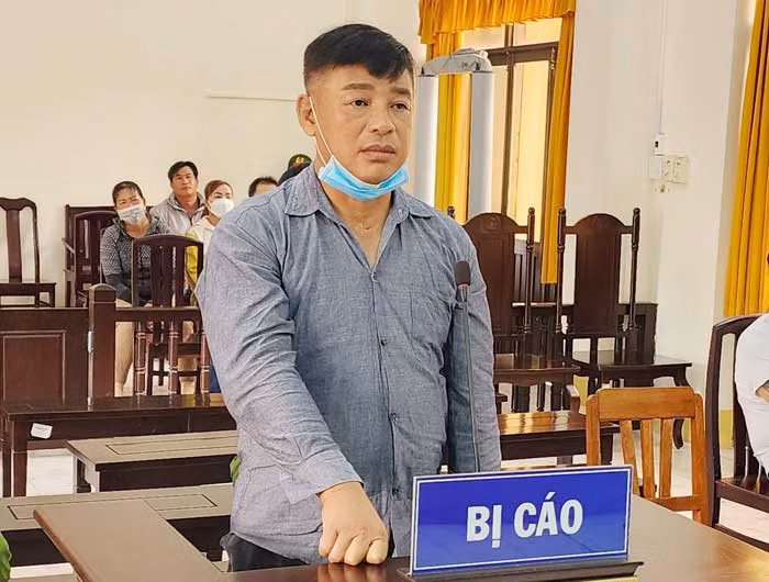 Bị cáo Trí tại phiên tòa.