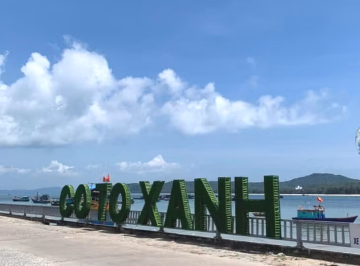 Công trình "Cô Tô xanh" sau khi được hoàn thiện.