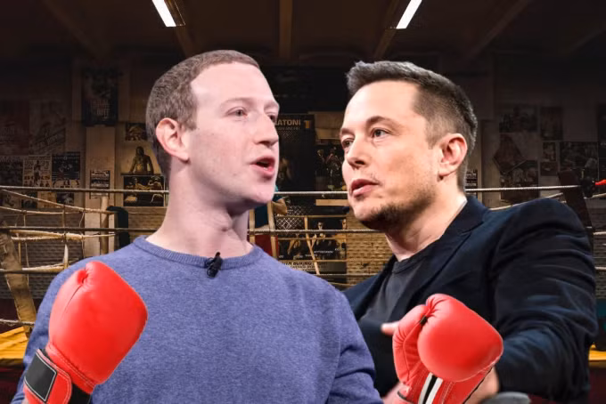 Mark Zuckerberg và Elon Musk. Ảnh: BZ