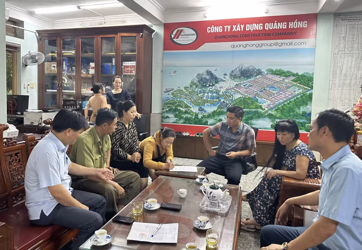 Khẩn trương khắc phục sụt lún tại phường Cẩm Sơn (TP Cẩm Phả) ảnh 1