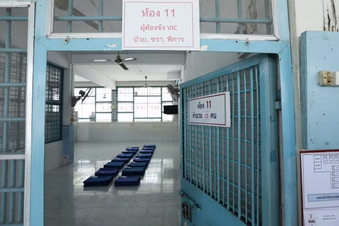 Khu giam giữ tù nhân bị bệnh, tàn tật hoặc cao tuổi. Ảnh: Bangkok Post
