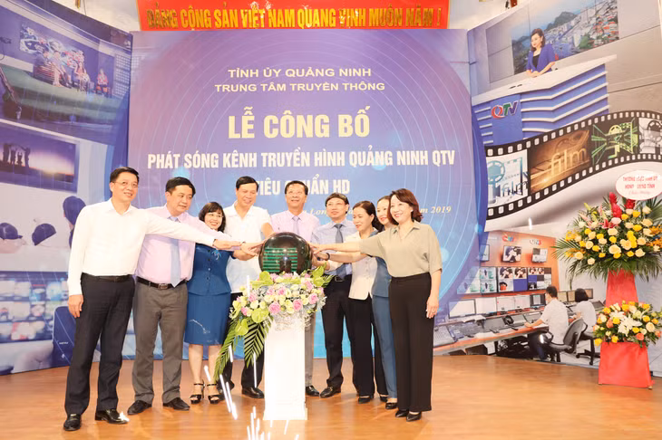 Trung tâm Truyền thông Quảng Ninh ra mắt kênh truyền hình QTV tiêu chuẩn HD, ngày 2/9/2019. Ảnh: Đỗ Phương