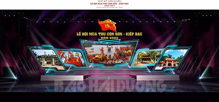 Sân khấu Lễ hội mùa thu Côn Sơn-Kiếp Bạc năm 2023 sẽ được thiết kế hiện đại và hoành tráng