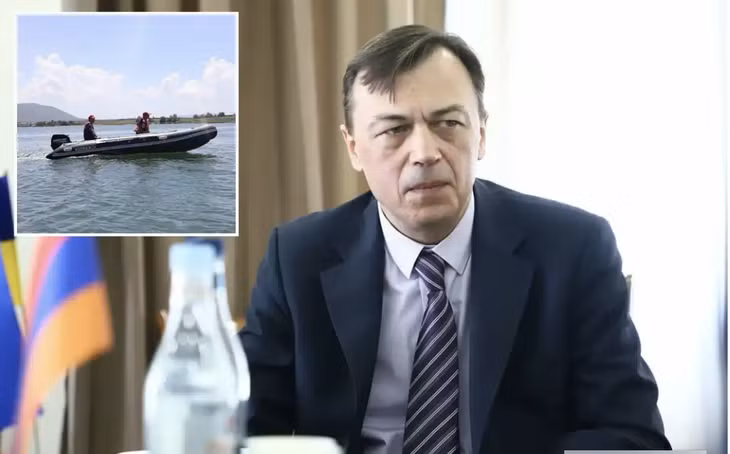 Hãng thông tấn nhà nước Nga TASS cho biết ông Senchenko, phái viên cấp cao nhất của Ukraien tại Armenia, đã chết đuối ở hồ Sevan. Ảnh: The Sun