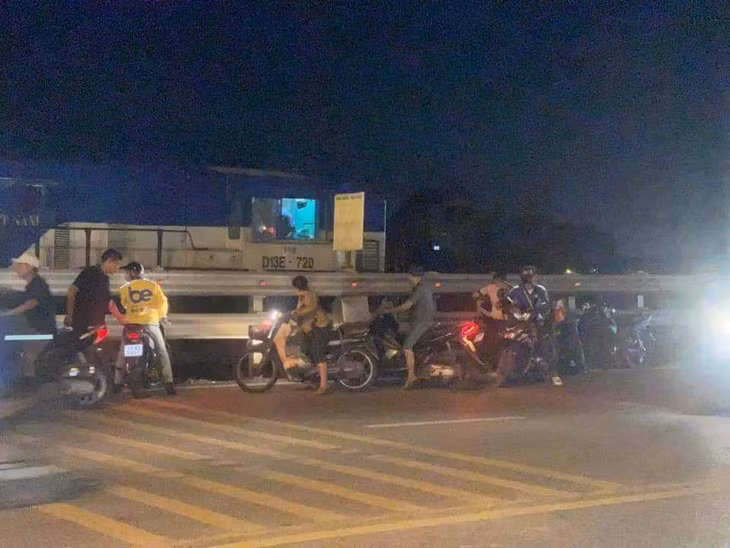 Hiện trường vụ tai nạn (ảnh CTV).
