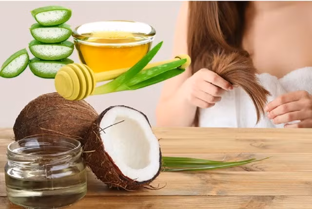 Massage da đầu với dầu dừa, bạn sẽ cảm thấy rất sảng khoái và thư thái. Vài tiếng sau, bạn nên gội đầu lại thật sạch để tránh bị bết dính tóc.