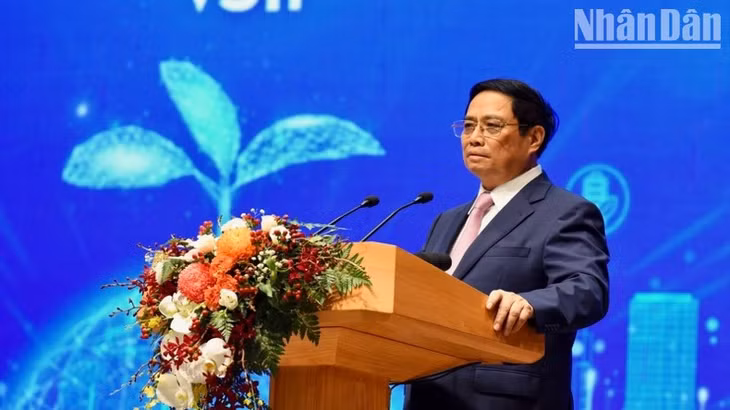 Thủ tướng Phạm Minh Chính phát biểu ý kiến tại Hội nghị.