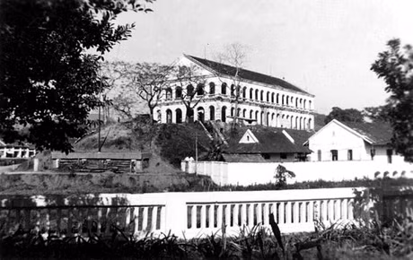 Đồn binh của Pháp ở Tiên Yên. Ảnh tư liệu chụp năm 1952