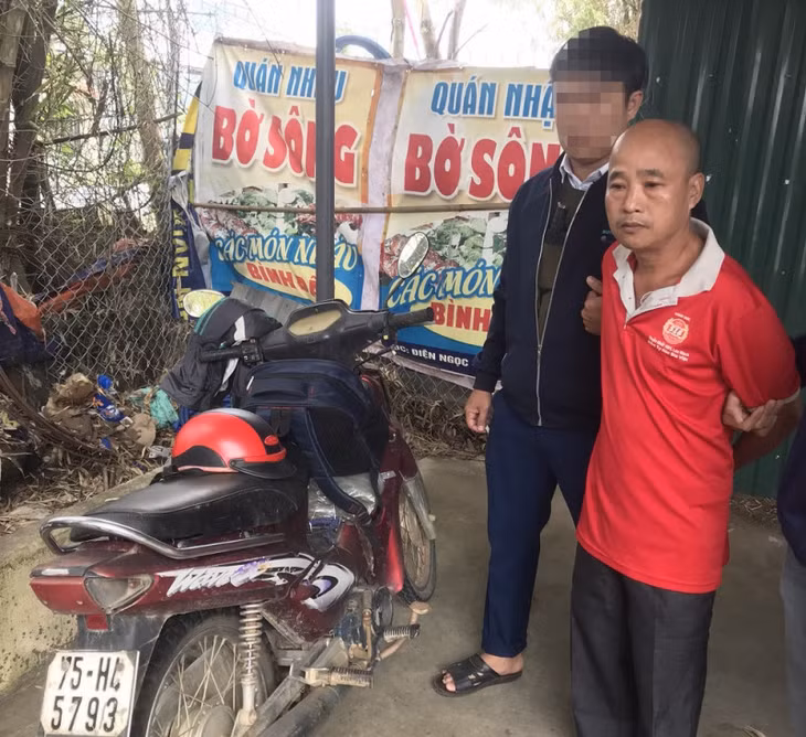 Đặng Văn Đồng thời điểm bị Công an bắt giữ.