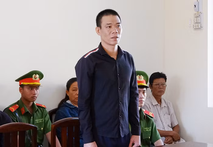 Bị cáo Lê Văn Út tại phiên tòa.