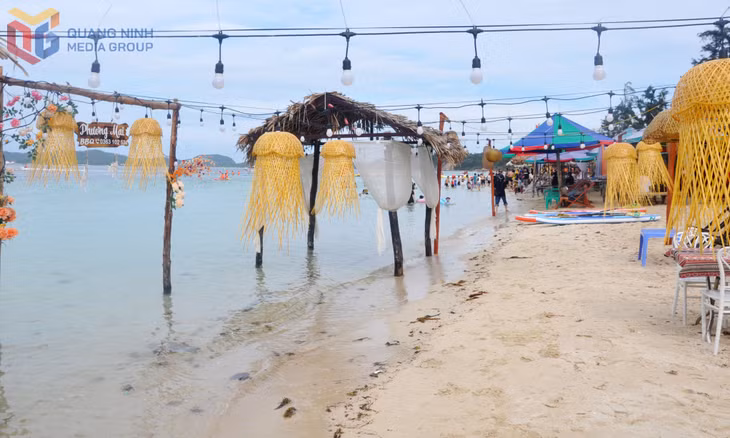 Bãi tắm Hồng Vàn là một trong số hai bãi tắm đạt tiêu chuẩn phục vụ khách du lịch tại đặc khu Cô Tô hiện nay.