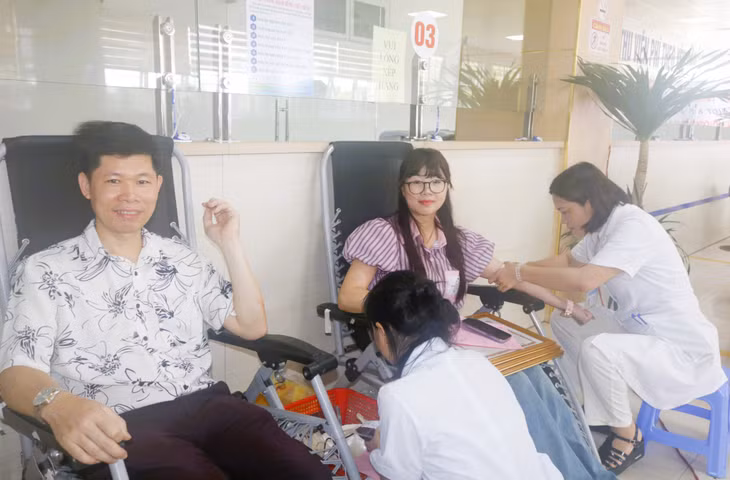 Móng Cái thu khoảng 600 đơn vị máu trong đợt này.