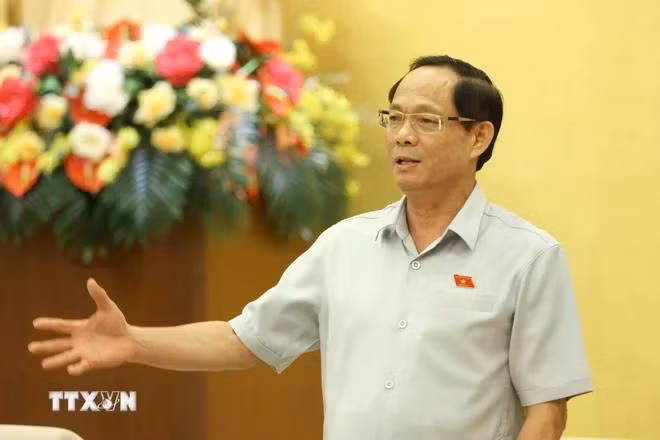 Phó Chủ tịch Quốc hội Trần Quang Phương phát biểu. (Ảnh: Phương Hoa/TTXVN)