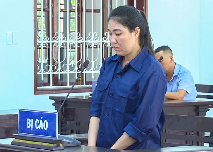 Bị cáo Nguyễn Thị Mỹ Xuyên tại tòa. Ảnh: H.T