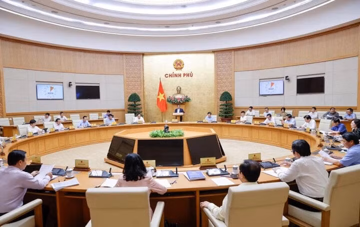 Phiên họp Chính phủ thường kỳ tháng 6/2024. (Ảnh: VGP)