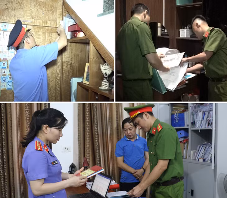 Cơ quan chức năng khám xét nơi ở, nơi làm việc các bị can.