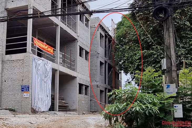 Vị trí thang vận, nơi xảy ra tai nạn lao động.