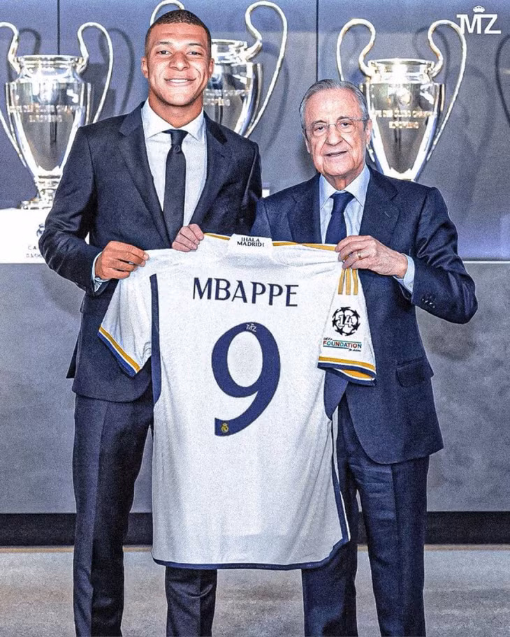 Mbappe sẽ khoác áo số 9 ở Real Madrid