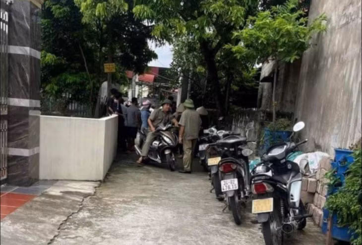 Khu vực hiện trường Dương sát hại bà Kh. Ảnh: Người dân cung cấp