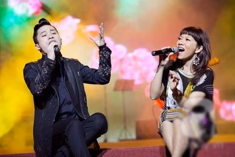 Hà Trần và Tùng Dương từng không ít lần song ca với nhau. Ảnh: CTCC.