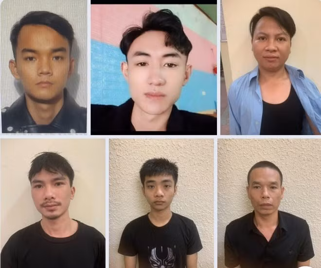 Nhóm đối tượng cướp giật tài sản, tiêu thụ tài sản do người khác phạm tội mà có. Ảnh: Công an cung cấp