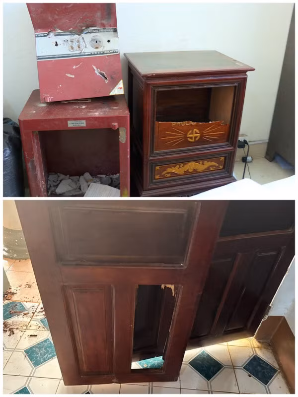 Hiện trường một số vụ việc.