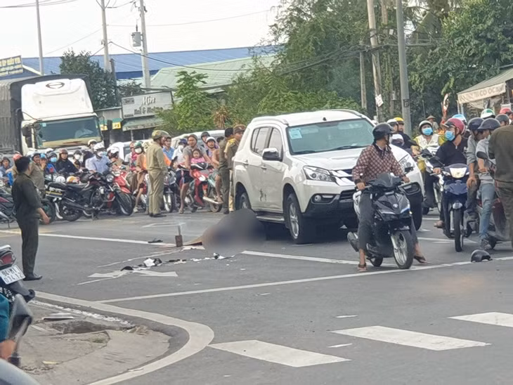 Hiện trường vụ tai nạn - Ảnh: T.H