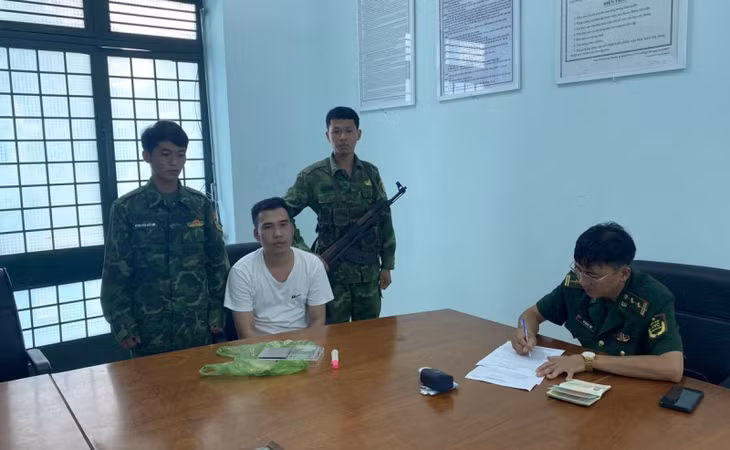 Đối tượng bị bắt giữ.