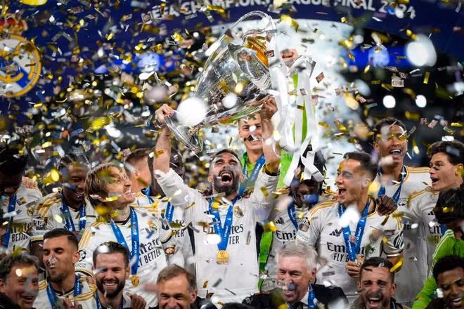 Real Madrid lần thứ 15 vô địch tại đấu trường C1/Champions League. (Nguồn: AP)