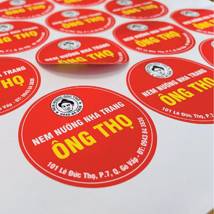 In decal chất liệu giấy được ứng dụng ở nhiều lĩnh vực