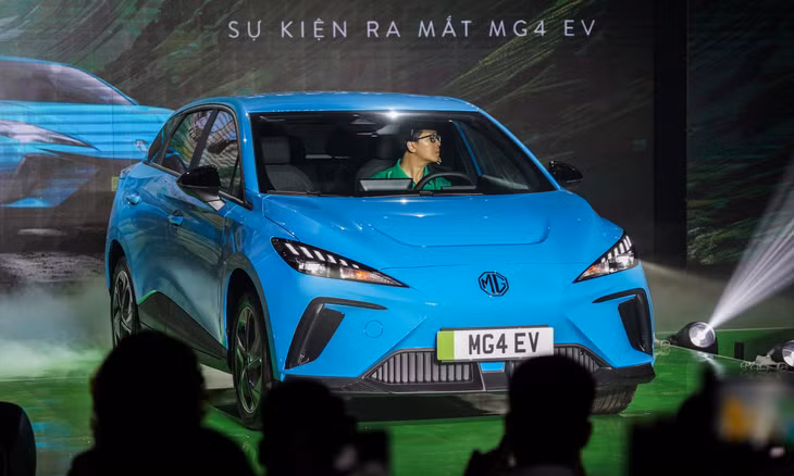 Xe điện MG MG4 EV ra mắt thị trường Việt Nam ngày 1/6. Ảnh: Thành Nhạn