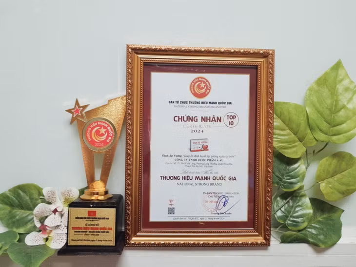 Định Áp Vương đạt “Top 10 Thương hiệu mạnh Quốc gia 2024”