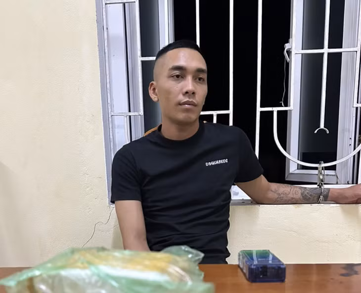 Đối tượng Trần Nhật Minh tại cơ quan điều tra.