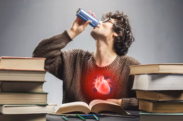 Uống nước tăng lực có nguy cơ quá tải lượng caffeine và nghiện caffeine.